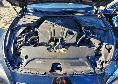 2019 Infiniti Q50 Luxe z USA, uszkodzony, nr VIN JN1EV7AR9KM555427